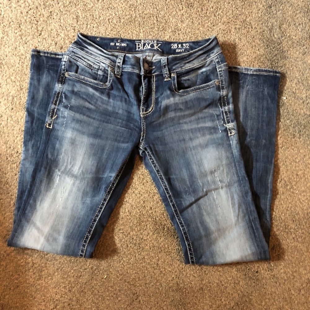 Buckle Black Jeans